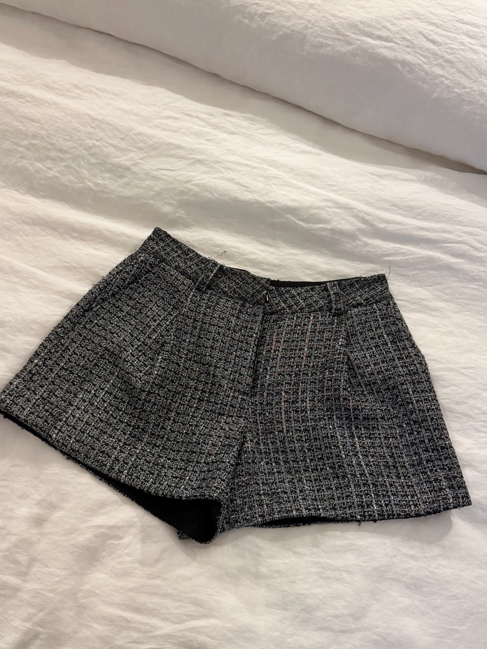 Maje Shiny Tweed Shorts